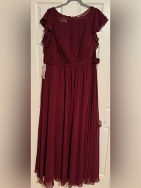 Beautiful Dress in Deep Plum/Burgundy color